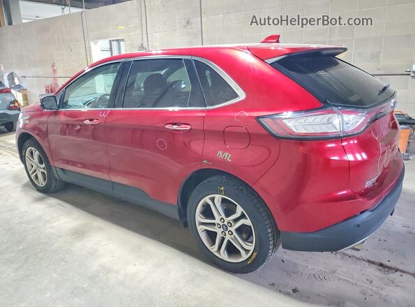2FMPK4K96JBB67275 2018 FORD EDGE Red Tył lewy