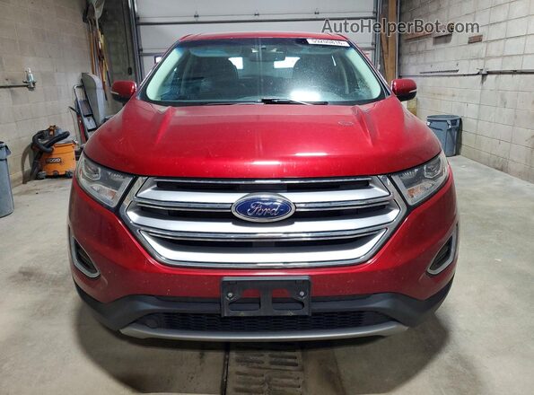 2FMPK4K96JBB67275 2018 FORD EDGE Red Widok z przodu
