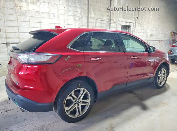 2FMPK4K96JBB67275 2018 FORD EDGE Red Tył prawy