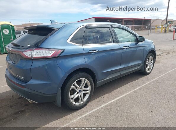 2FMPK4K96JBB75490 2018 FORD EDGE Blue Tył prawy