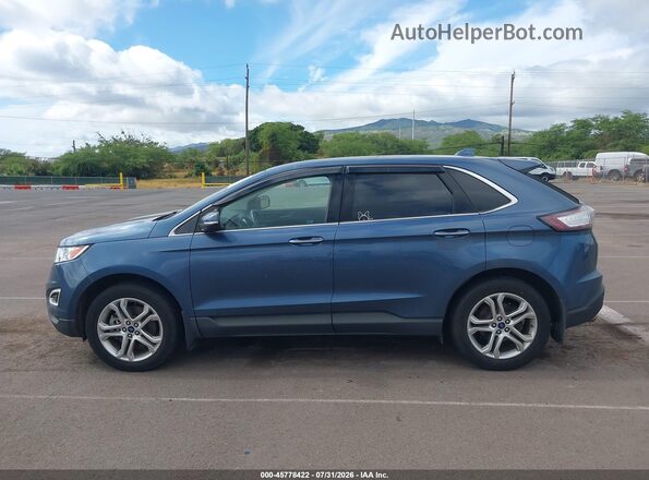 2FMPK4K96JBB75490 2018 FORD EDGE Blue Widok wnętrza 360 stopni