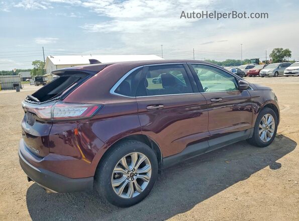 2FMPK4K96JBC06656 2018 FORD EDGE Burgundy უკანა მარჯვენა
