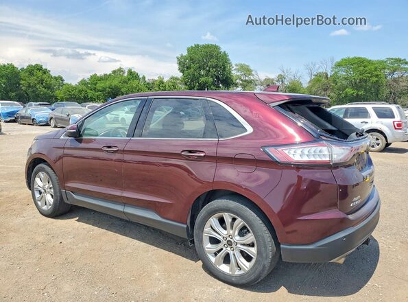 2FMPK4K96JBC06656 2018 FORD EDGE Burgundy უკანა მარცხენა