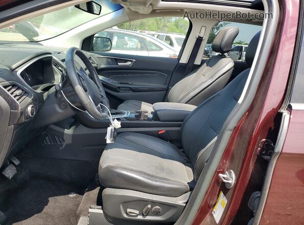 2FMPK4K96JBC06656 2018 FORD EDGE Burgundy წინა სალონის ხედი
