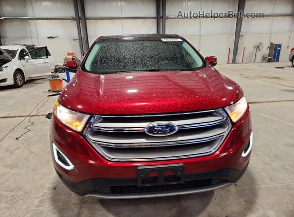 2FMPK4K96JBC16247 2018 FORD EDGE Burgundy Vista frontal