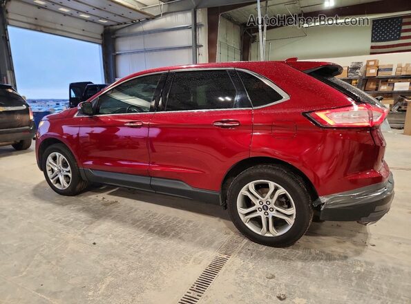2FMPK4K96JBC16247 2018 FORD EDGE Burgundy Trasero izquierdo