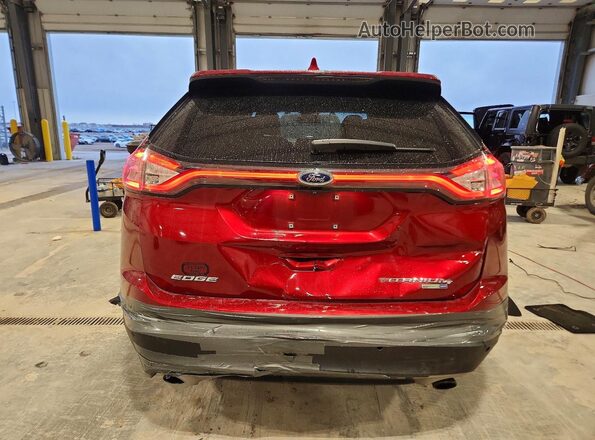 2FMPK4K96JBC16247 2018 FORD EDGE Burgundy Vista trasera