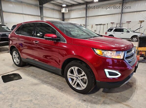 2FMPK4K96JBC16247 2018 FORD EDGE Burgundy Delantero derecho