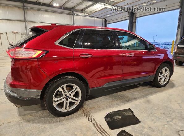 2FMPK4K96JBC16247 2018 FORD EDGE Burgundy Trasero derecho