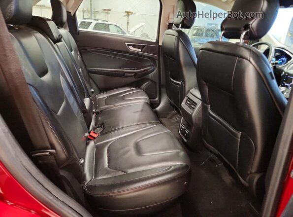 2FMPK4K96JBC16247 2018 FORD EDGE Burgundy Vista interior trasera