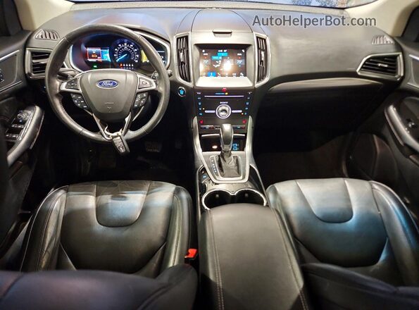 2FMPK4K96JBC16247 2018 FORD EDGE Burgundy Vista del salpicadero