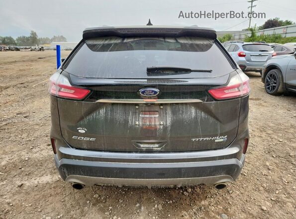 2FMPK4K96KBC61349 2019 FORD EDGE Gray Widok z tyłu