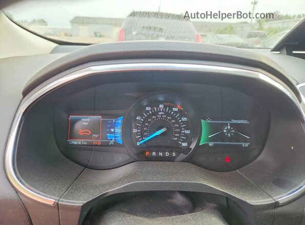 2FMPK4K96KBC61349 2019 FORD EDGE Gray Widok zestawu wskaźników