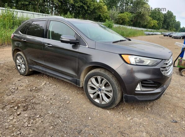 2FMPK4K96KBC61349 2019 FORD EDGE Gray Przód prawy