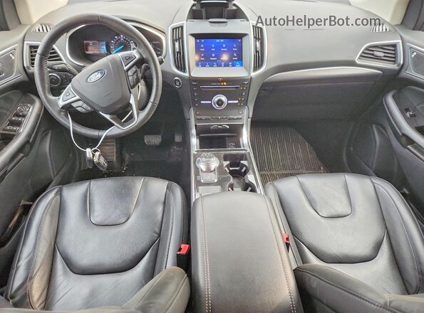 2FMPK4K96KBC61349 2019 FORD EDGE Gray Widok deski rozdzielczej
