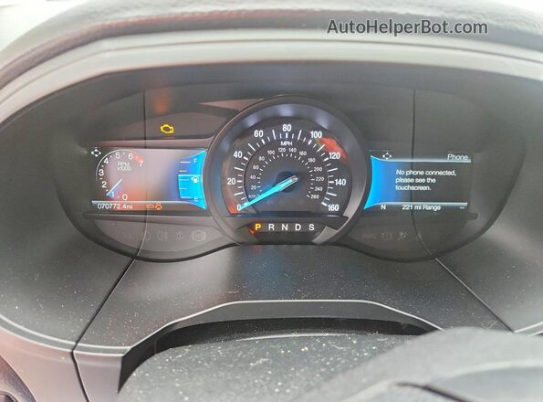 2FMPK4K96NBB09057 2022 FORD EDGE Белый Вид щитка приборов