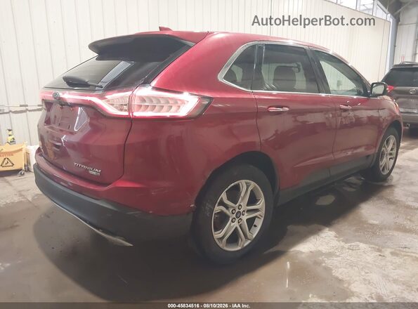 2FMPK4K97GBC52523 2016 FORD EDGE Red Tył prawy