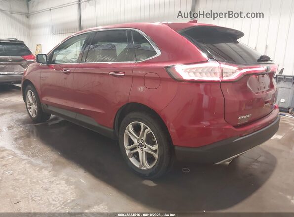 2FMPK4K97GBC52523 2016 FORD EDGE Red Tył lewy