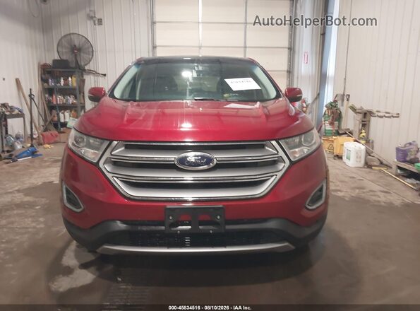 2FMPK4K97GBC52523 2016 FORD EDGE Red Widok zestawu wskaźników