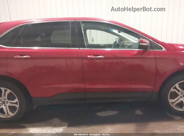 2FMPK4K97GBC52523 2016 FORD EDGE Red Widok wnętrza z tyłu
