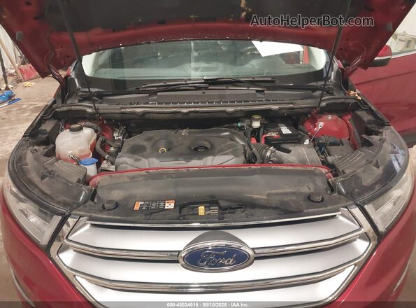 2FMPK4K97GBC52523 2016 FORD EDGE Red Widok z tyłu