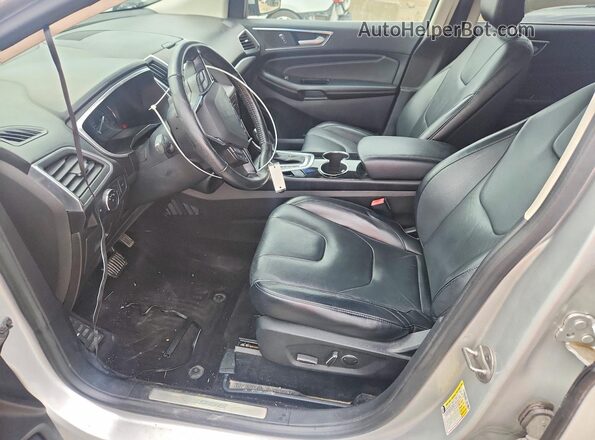 2FMPK4K97HBB11937 2017 FORD EDGE Silver Widok wnętrza z przodu