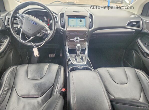 2FMPK4K97HBB11937 2017 FORD EDGE Silver Widok deski rozdzielczej