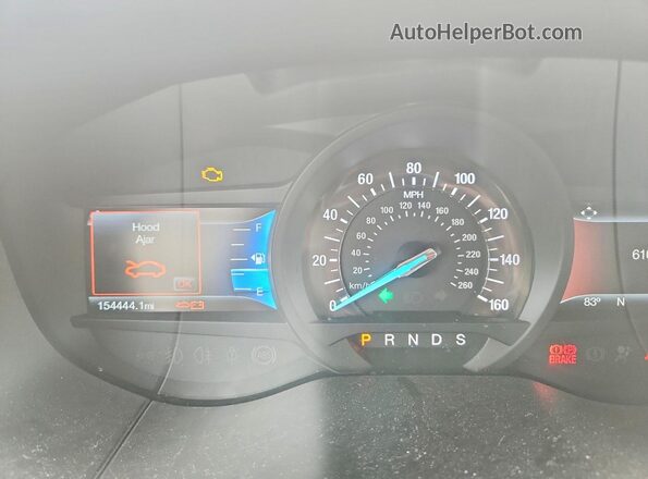 2FMPK4K97HBB11937 2017 FORD EDGE Silver Widok zestawu wskaźników
