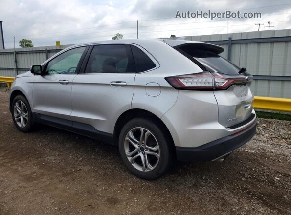 2FMPK4K97HBC15151 2017 FORD EDGE Silver Rear left