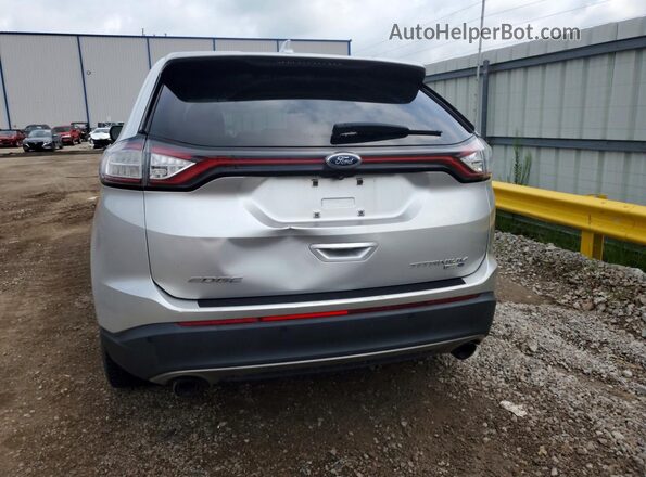 2FMPK4K97HBC15151 2017 FORD EDGE Silver Rear view