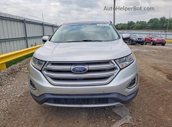 2FMPK4K97HBC15151 2017 FORD EDGE Silver Front view
