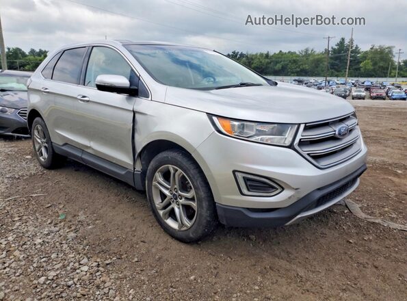 2FMPK4K97HBC15151 2017 FORD EDGE Silver Front right