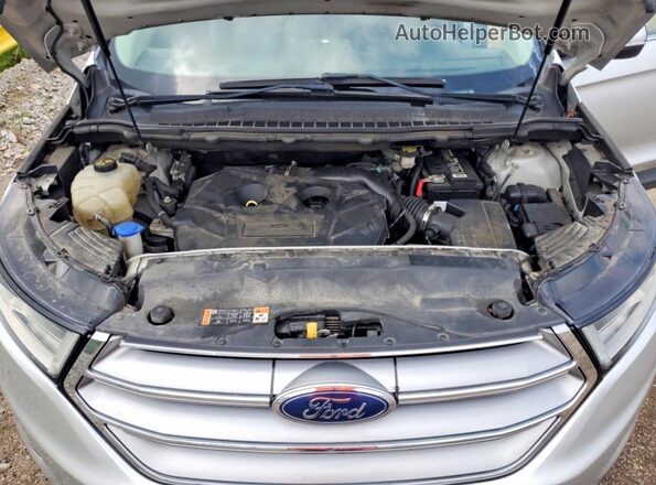2FMPK4K97HBC15151 2017 FORD EDGE Silver Engine compartment view