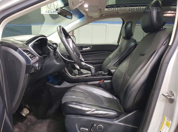 2FMPK4K97JBB20708 2018 FORD EDGE Silver წინა სალონის ხედი
