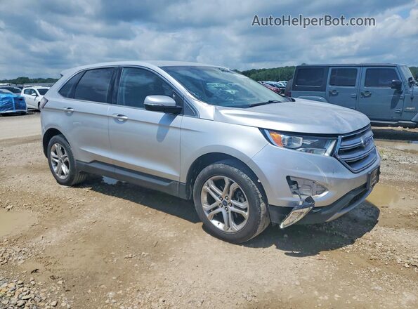 2FMPK4K97JBB75952 2018 FORD EDGE Серебряный Передняя правая четверть