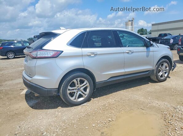 2FMPK4K97JBB75952 2018 FORD EDGE Серебряный Задняя правая четверть