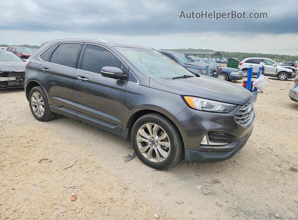 2FMPK4K97KBB56058 2019 FORD EDGE Gray Przód prawy