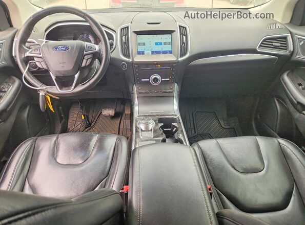 2FMPK4K97KBB56058 2019 FORD EDGE Gray Widok deski rozdzielczej