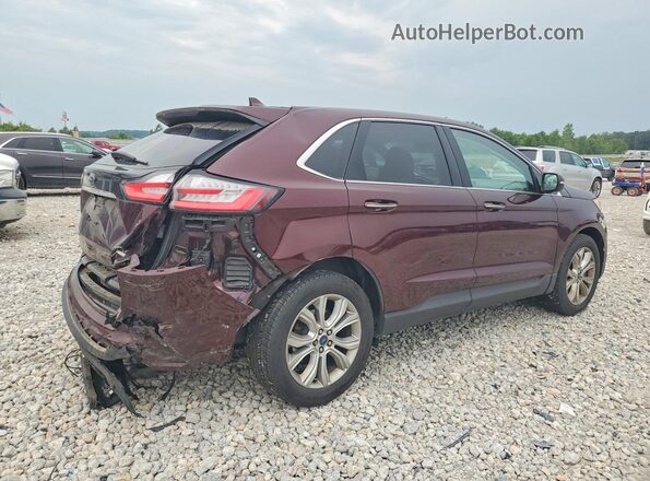 2FMPK4K97KBB80067 2019 FORD EDGE Burgundy Задня права чверть