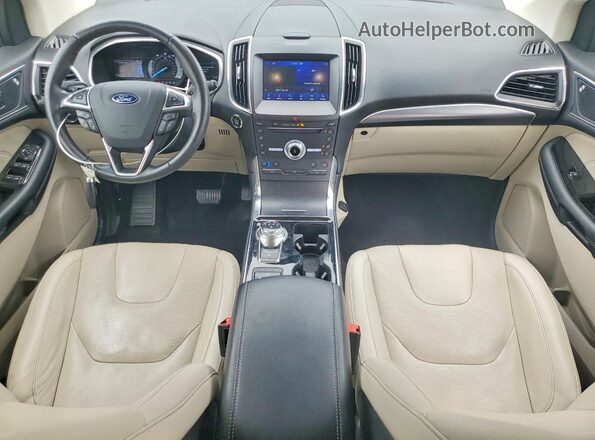 2FMPK4K97KBB80067 2019 FORD EDGE Burgundy Вид панелі приладів