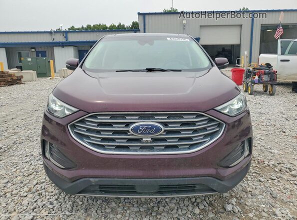 2FMPK4K97KBB80067 2019 FORD EDGE Burgundy Вид спереду