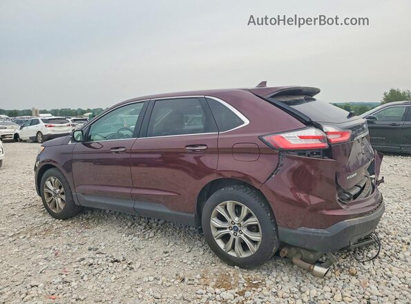 2FMPK4K97KBB80067 2019 FORD EDGE Burgundy Задня ліва чверть
