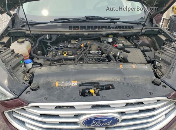 2FMPK4K97KBB80067 2019 FORD EDGE Burgundy Вид підкапотного простору