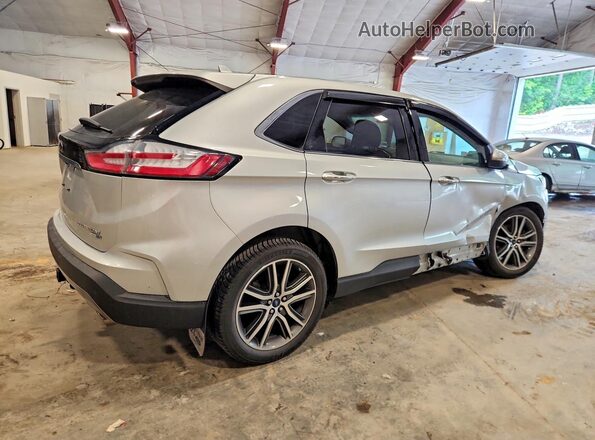 2FMPK4K97KBB84605 2019 FORD EDGE Silver Trasero derecho