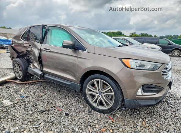 2FMPK4K97KBB93255 2019 FORD EDGE Зеленый Передняя правая четверть