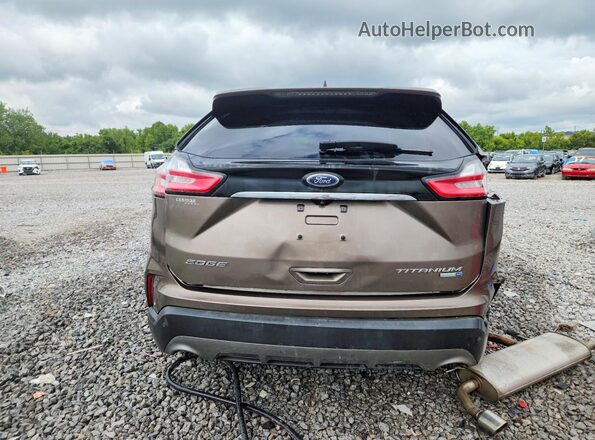 2FMPK4K97KBB93255 2019 FORD EDGE Зеленый Вид сзади