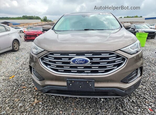 2FMPK4K97KBB93255 2019 FORD EDGE Зеленый Вид спереди