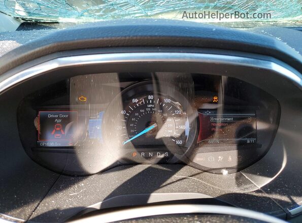 2FMPK4K97LBA94369 2020 FORD EDGE Gray Widok zestawu wskaźników