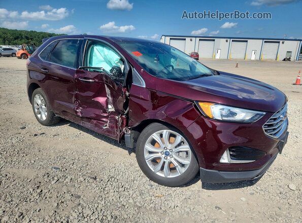 2FMPK4K97NBA41948 2022 FORD EDGE Бордовый Передняя правая четверть