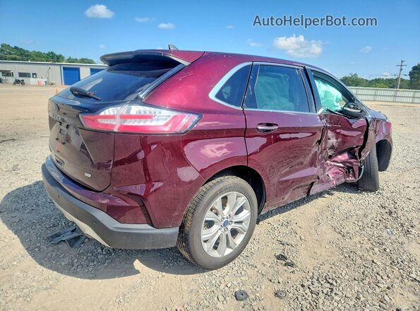 2FMPK4K97NBA41948 2022 FORD EDGE Бордовый Задняя правая четверть